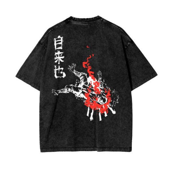 Jiraiya Naruto Oversize Snow Washed T-Shirt