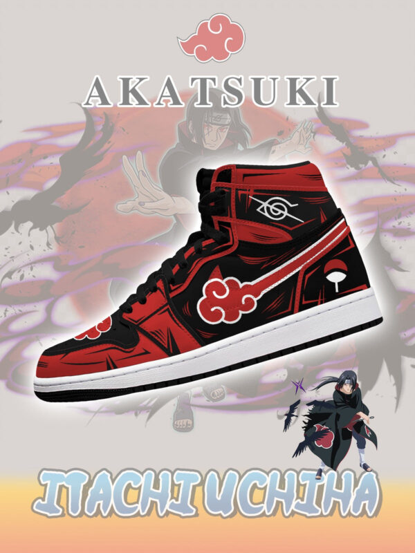 Akatsuki Itachi Uchiha V.7 High-top Custom Sneakers ( NO SWOOSH )