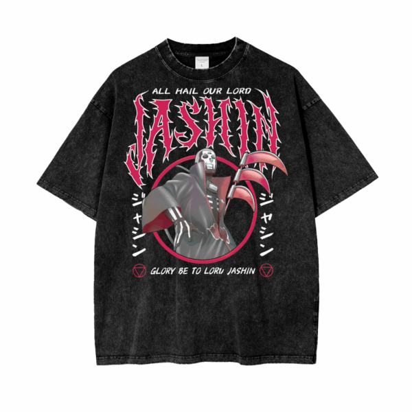 Hidan Naruto Oversize Snow Washed T-Shirt